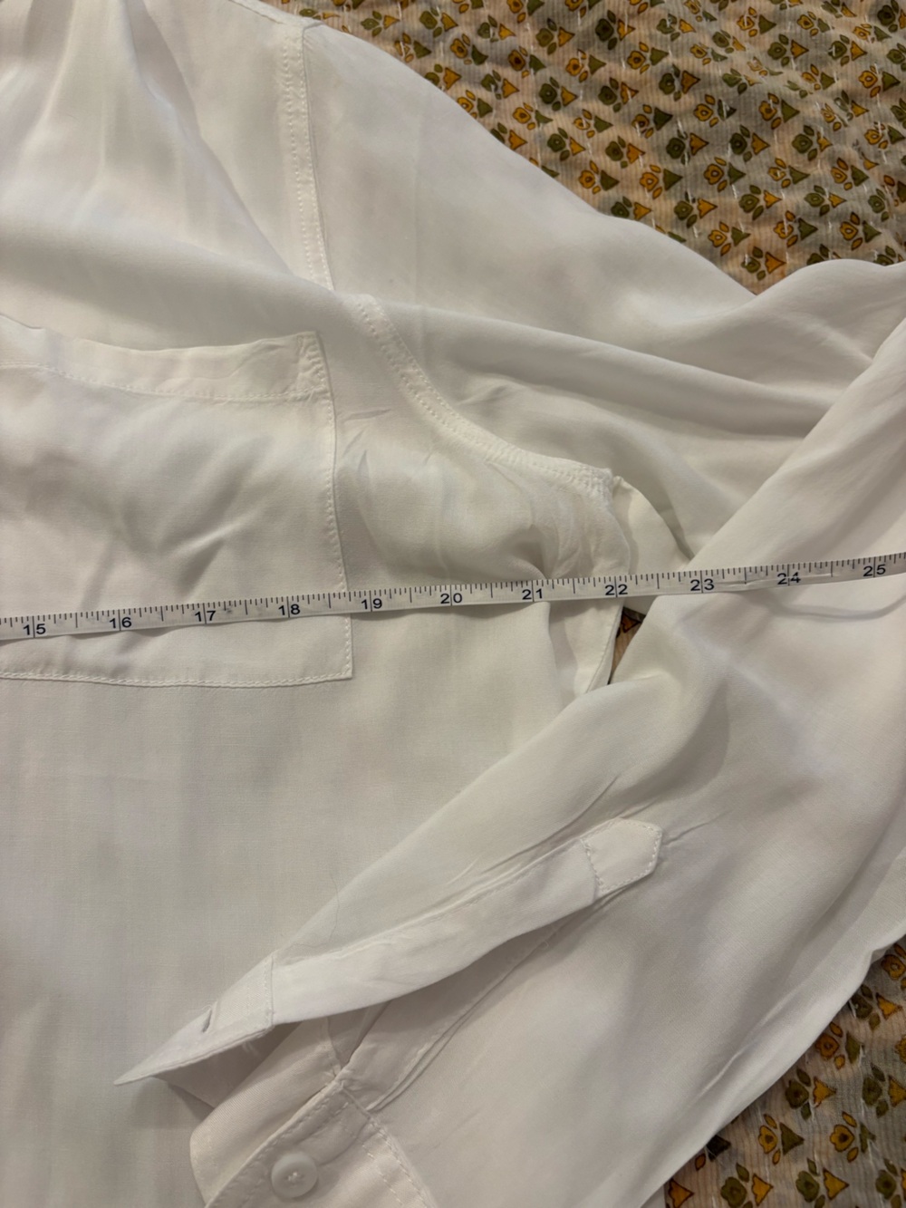 beachlunchlounge White Women’s Casual Button-Down Shirt 100% Viscose - Picture 5 of 7